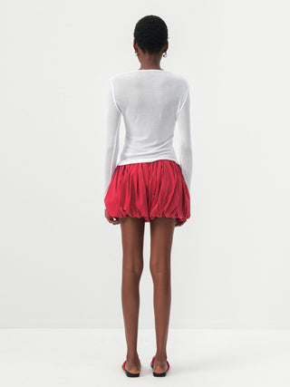 CUBIC Lyocell Sheer Long-Sleeve Top