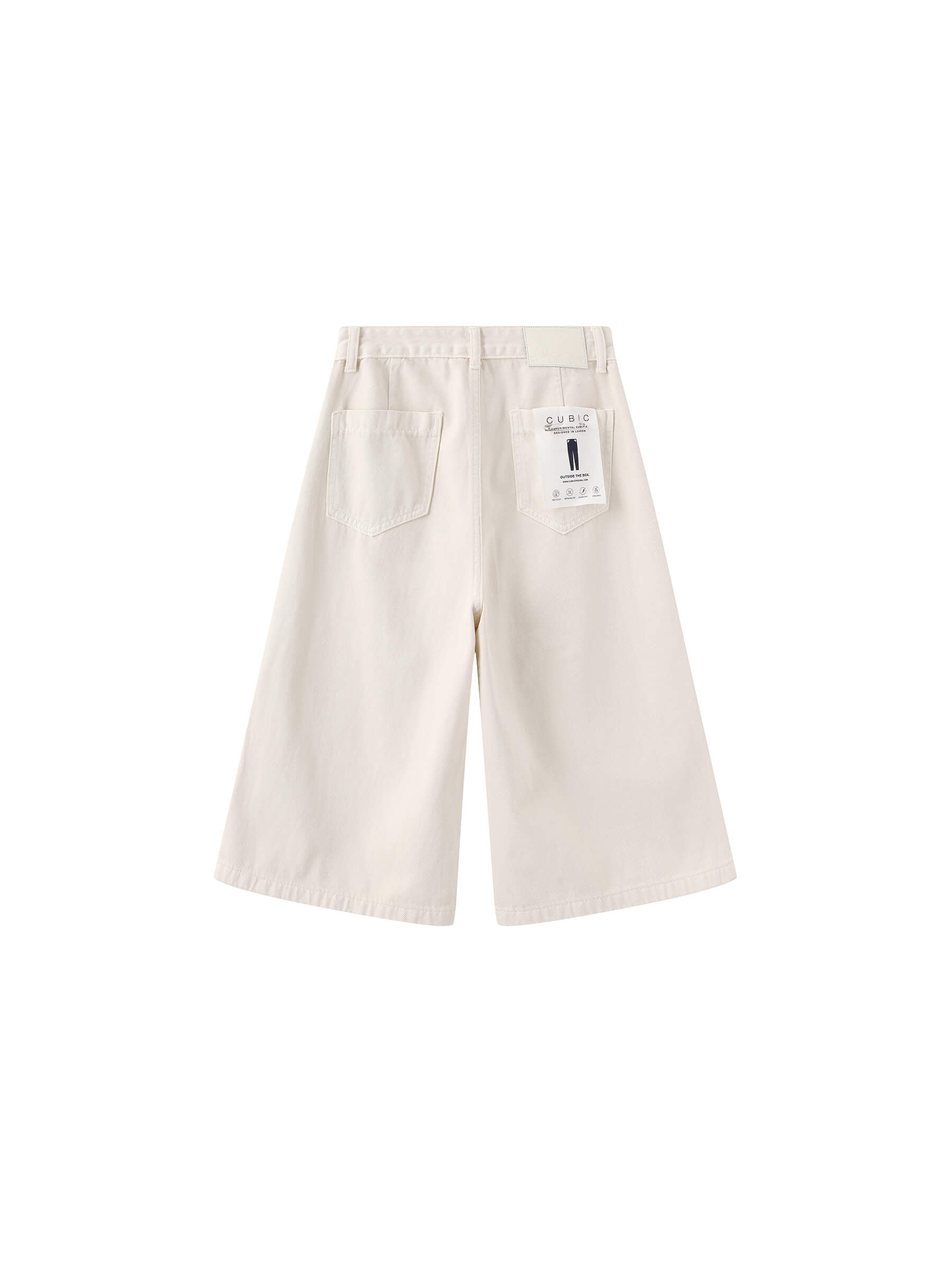 Loose Fit Knee-Length Denim Shorts-16