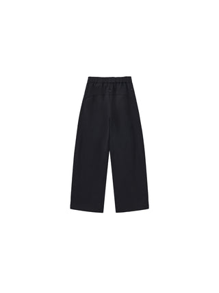 CUBIC Ruffled Waistband Two-Way Casual Pants