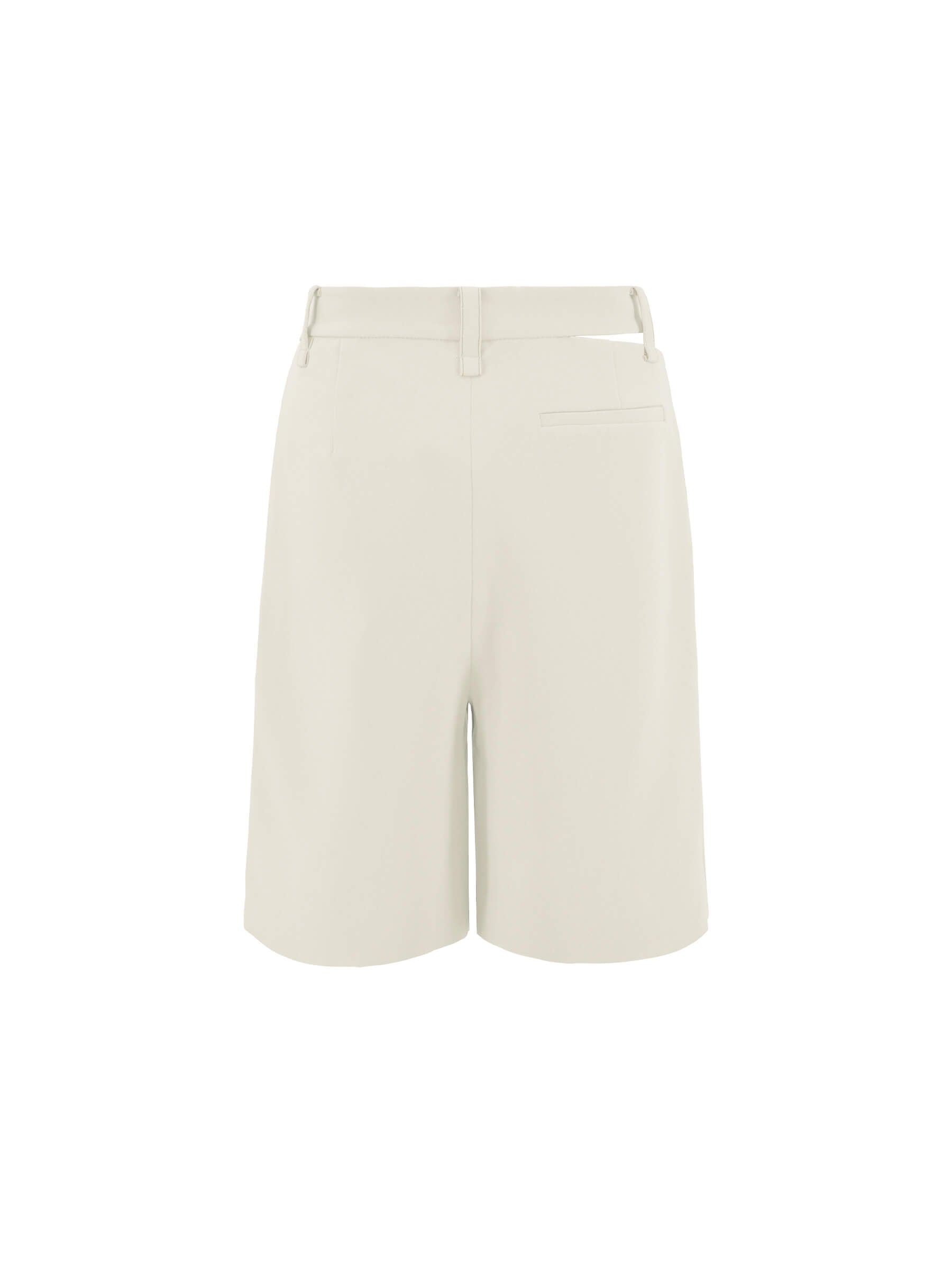 Asymmetric Cut Out Tailored Shorts-16