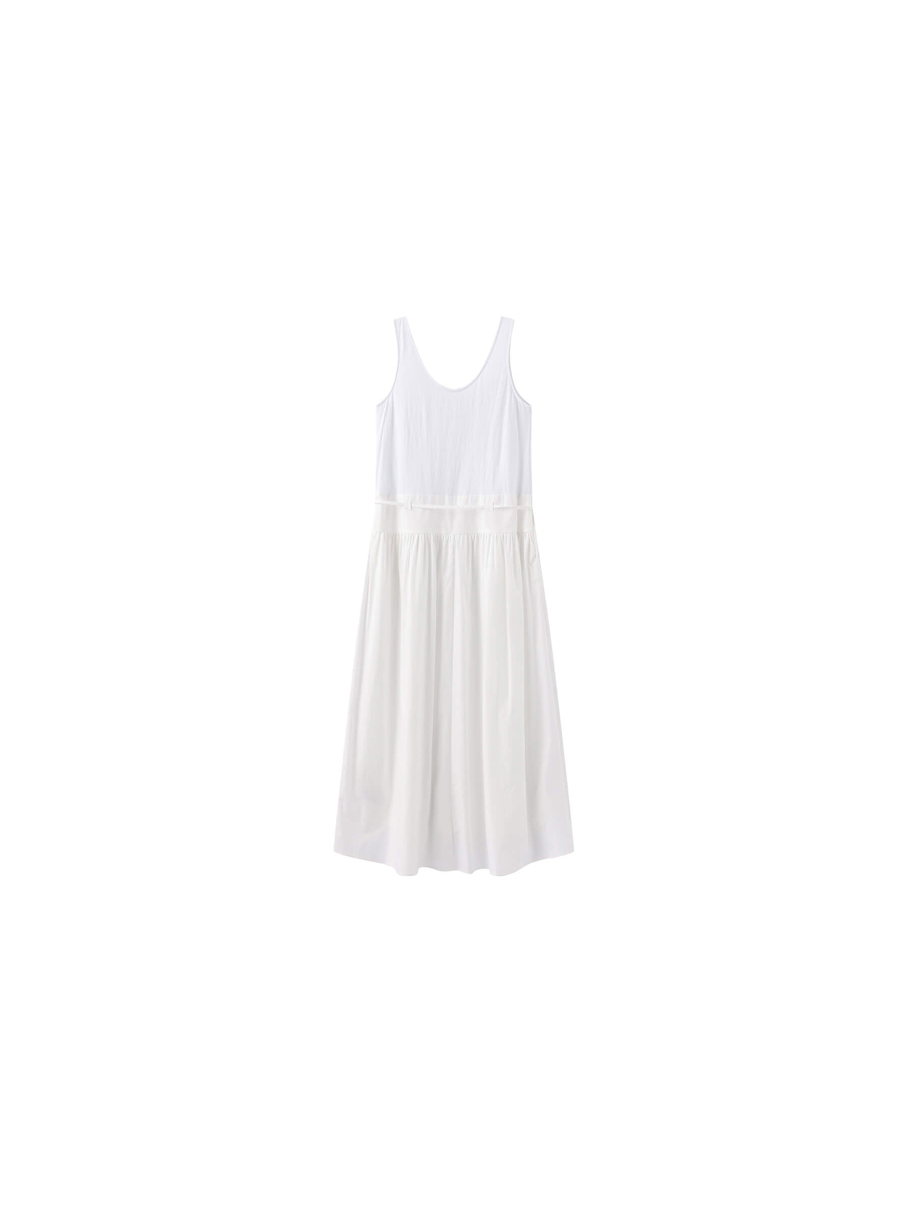 Panelled Henley Neck Vest Dress-18