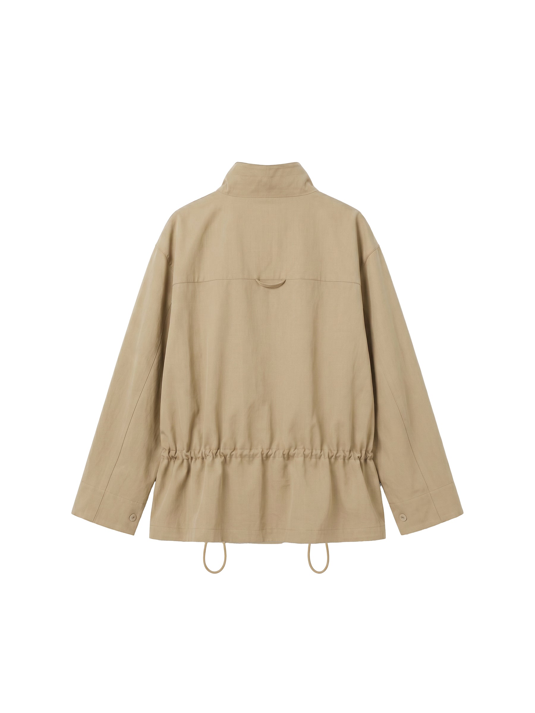 CUBIC Drawstring Cotton Field Jacket-16