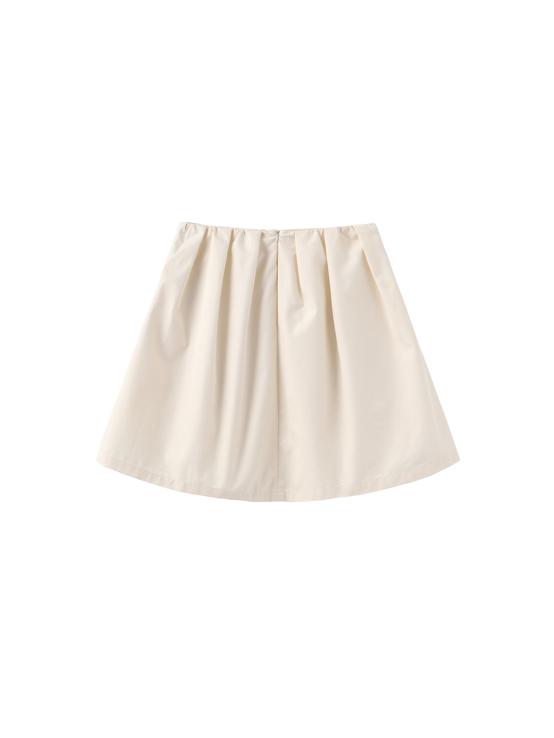 A-line Skirt with Cotton blend-16