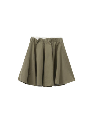 CUBIC Lace-Trimmed Drawstring Midi Skirt