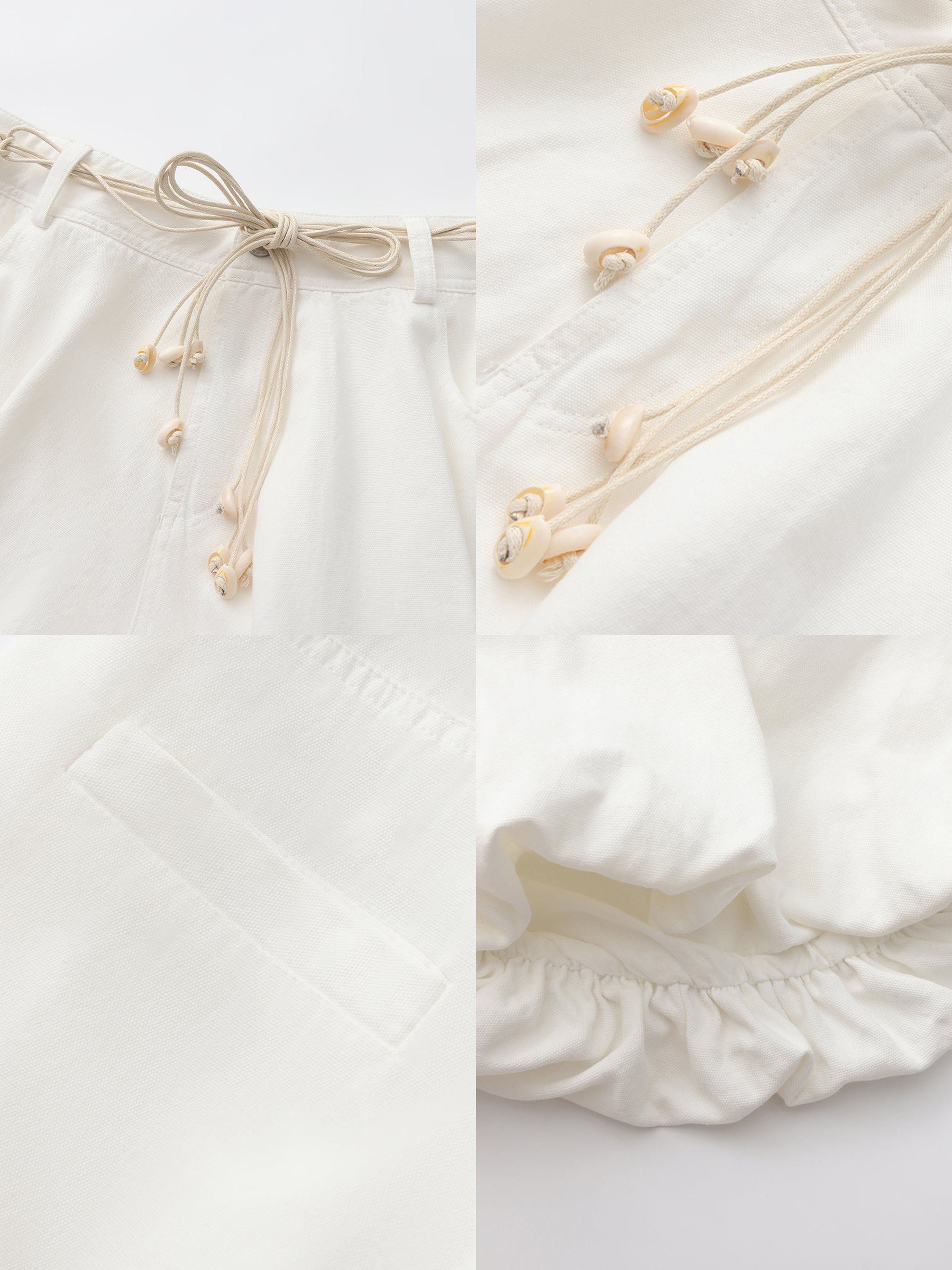 CUBIC Cotton Ruffled Bubble Shorts-16