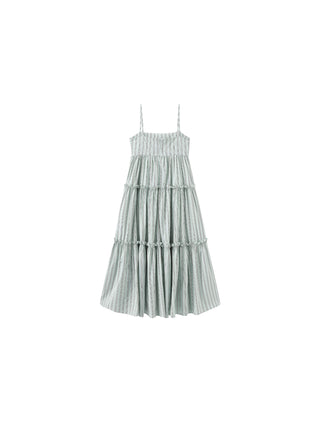 Strap Striped Cake Dress