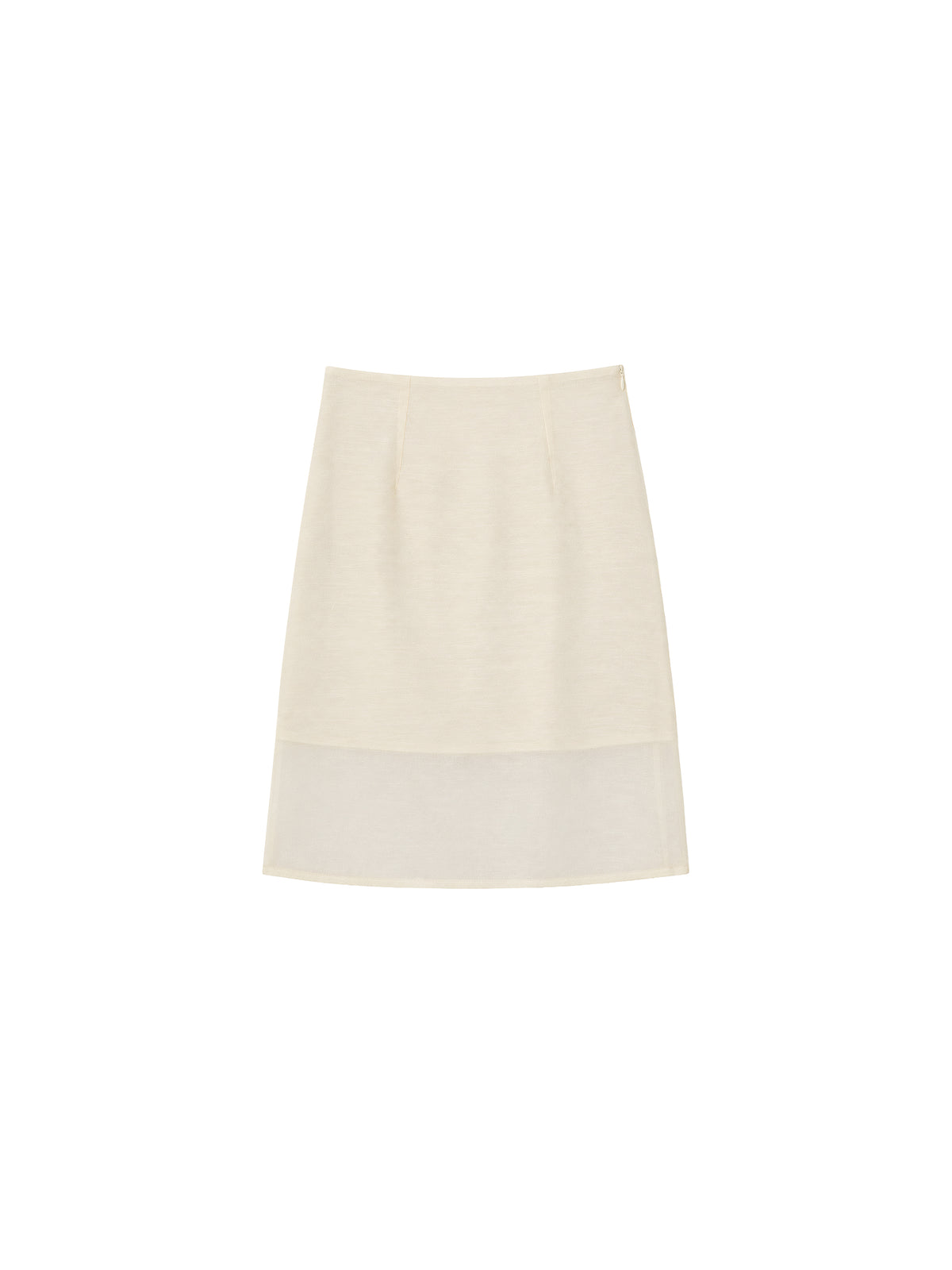 CUBIC  Lyocell Semi-Sheer Pencil Midi Skirt-16