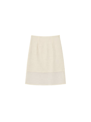 CUBIC  Lyocell Semi-Sheer Pencil Midi Skirt