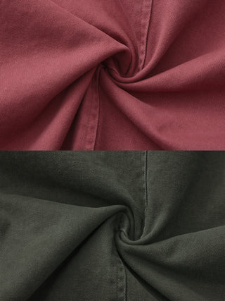 Stand-Collar Washed Twill Utility Jacket