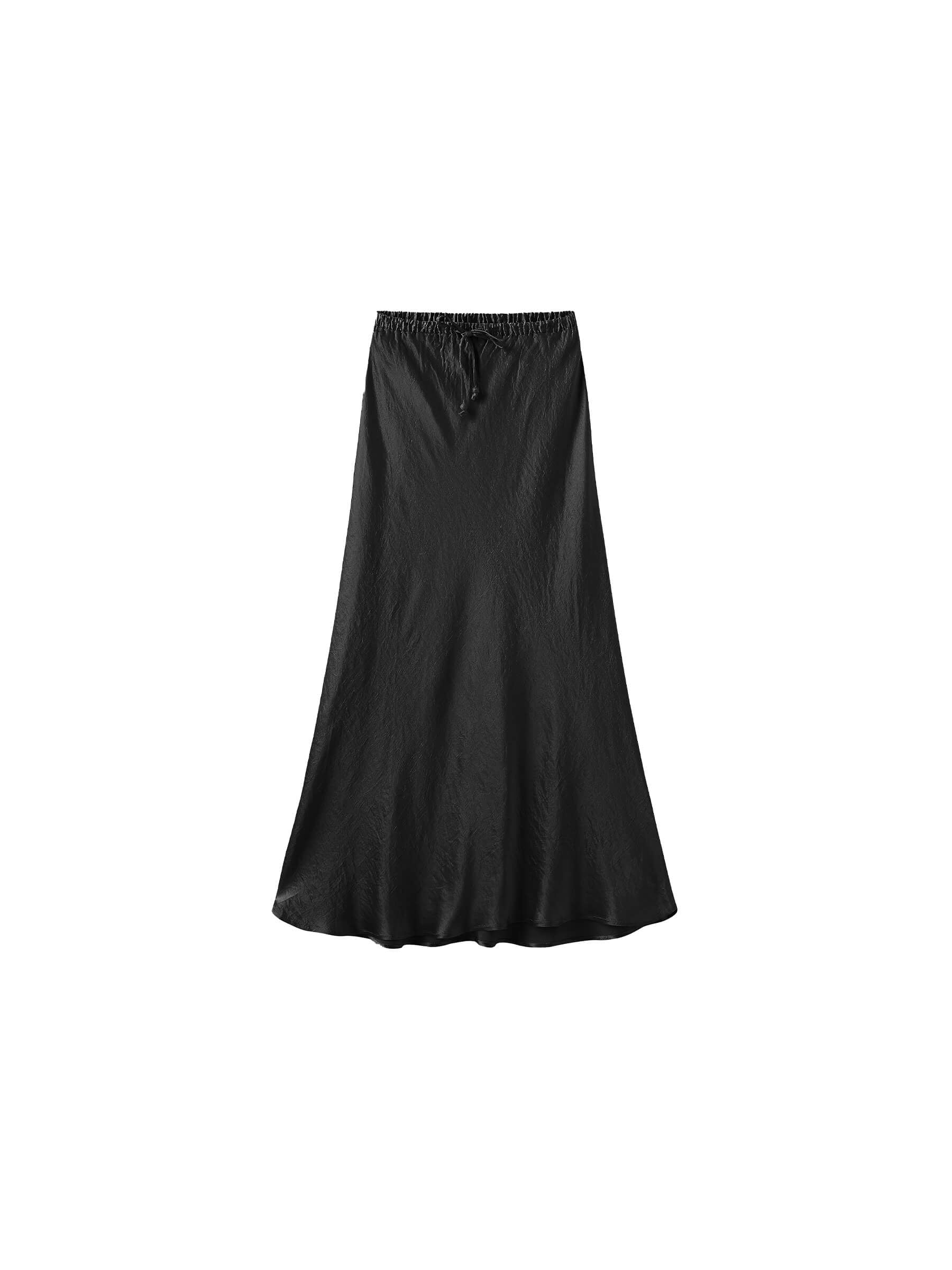 100% Heavyweight Acetate Bias Cut Skirt-20
