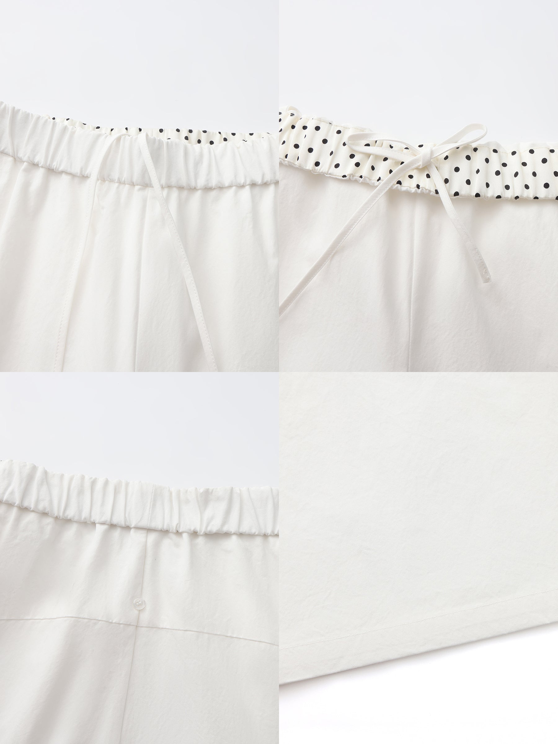 CUBIC Ruffled Waistband Two-Way Casual Pants-17