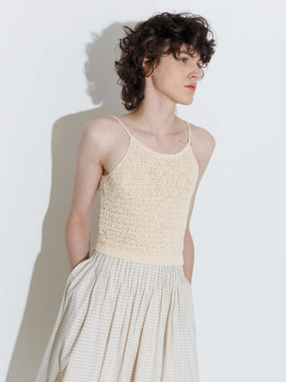 Thin Strap Ribbed Knit Vest