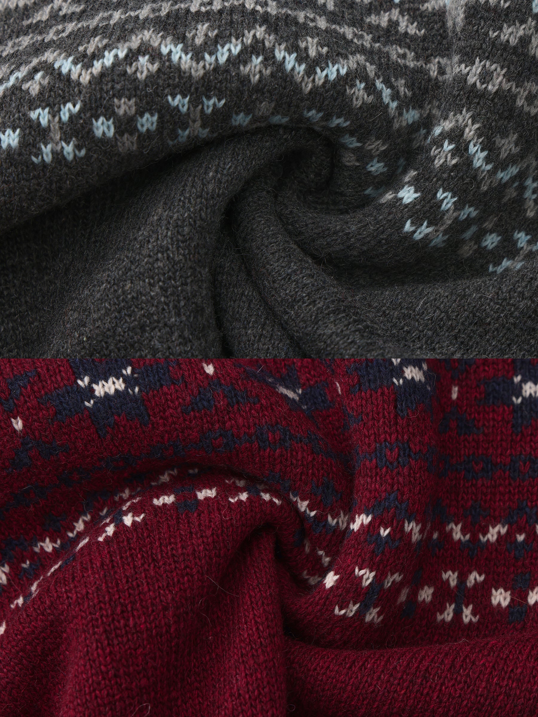 CUBIC Cat Print Fair Isle Wool-Blend Cardigan-19