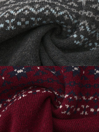 CUBIC Cat Print Fair Isle Wool-Blend Cardigan