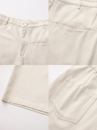 CUBIC Classic Straight Leg Casual Mid-Length Pants