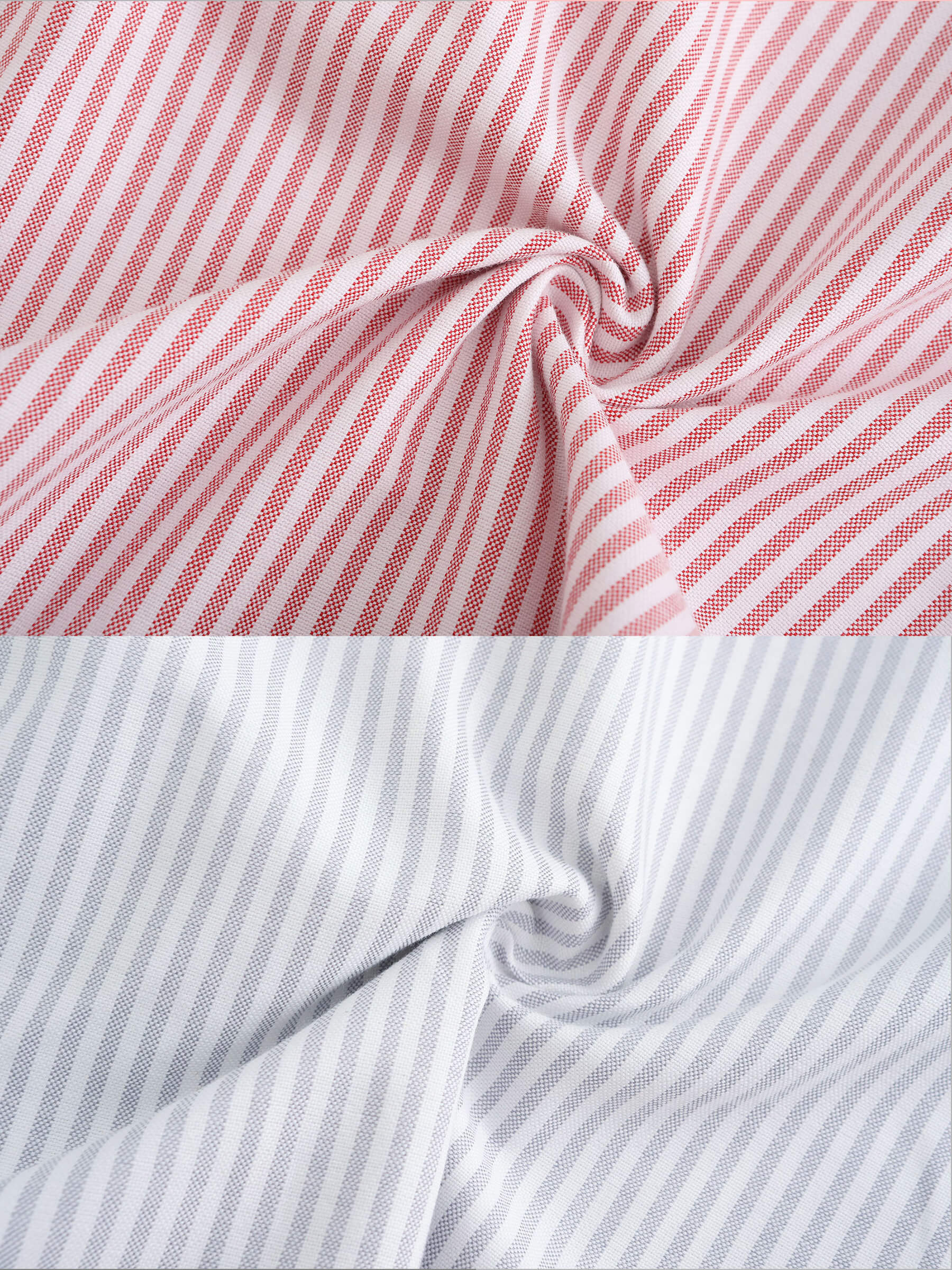 Pinstripe Long Sleeves Shirt with Tie Down Collar-19