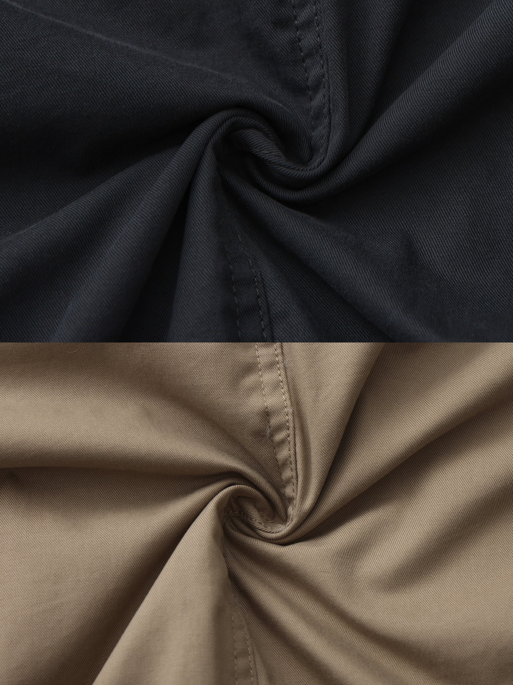 Dark Oversized Waist-Cinched Down Coat-19