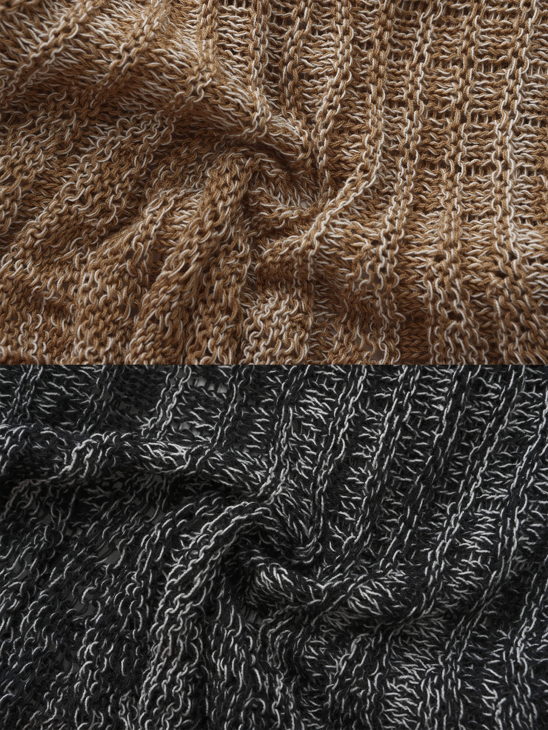 Special Yarn Hollowed Long Sleeves Knit Top-21