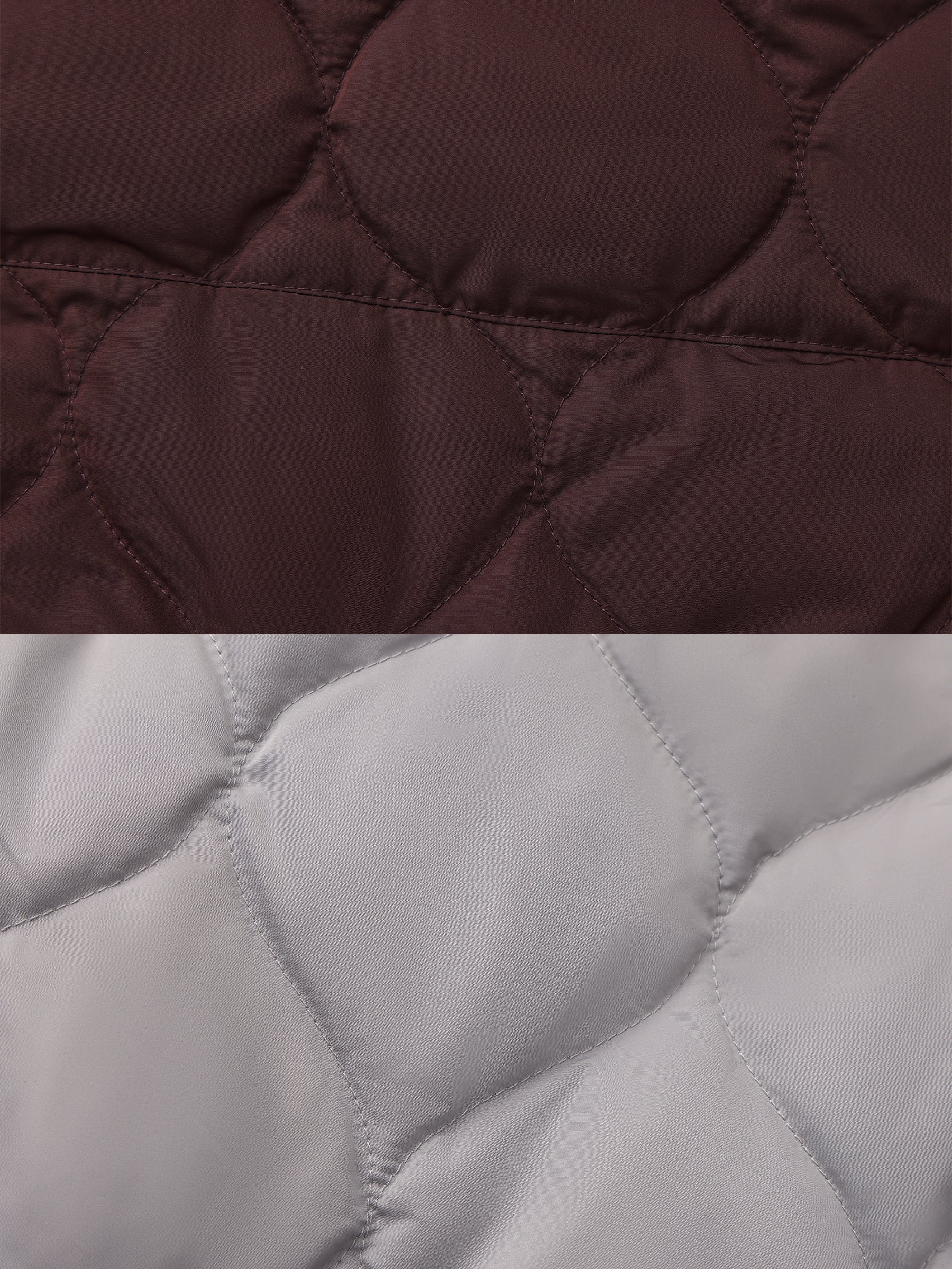 Button-Front Shirt Collar Loose-Fit Down Jacket-19