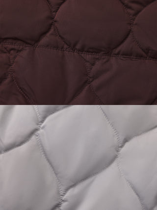 Button-Front Shirt Collar Loose-Fit Down Jacket