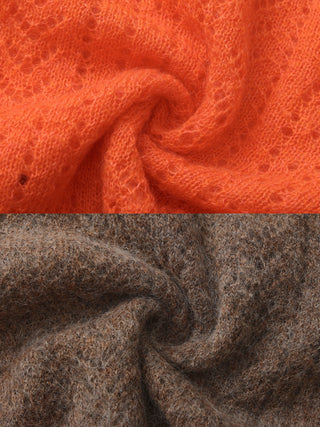Cropped Open-Knit Cardigan