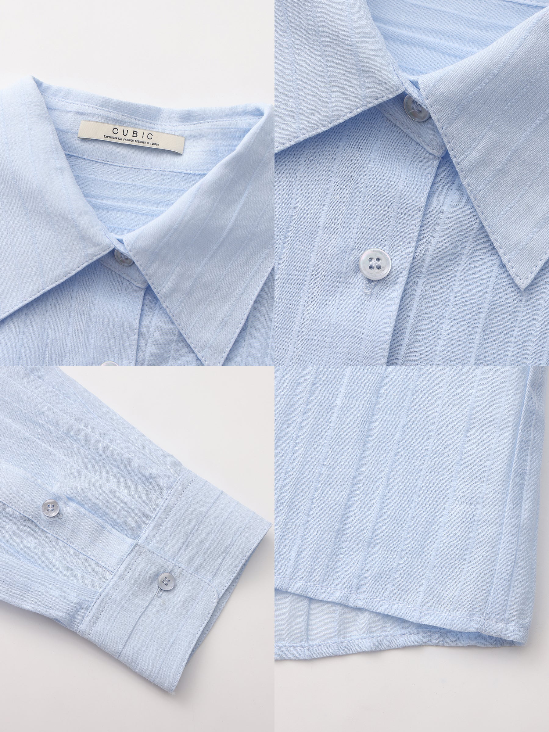 CUBIC Ramie Lightweight Long-Sleeved Shirt-17