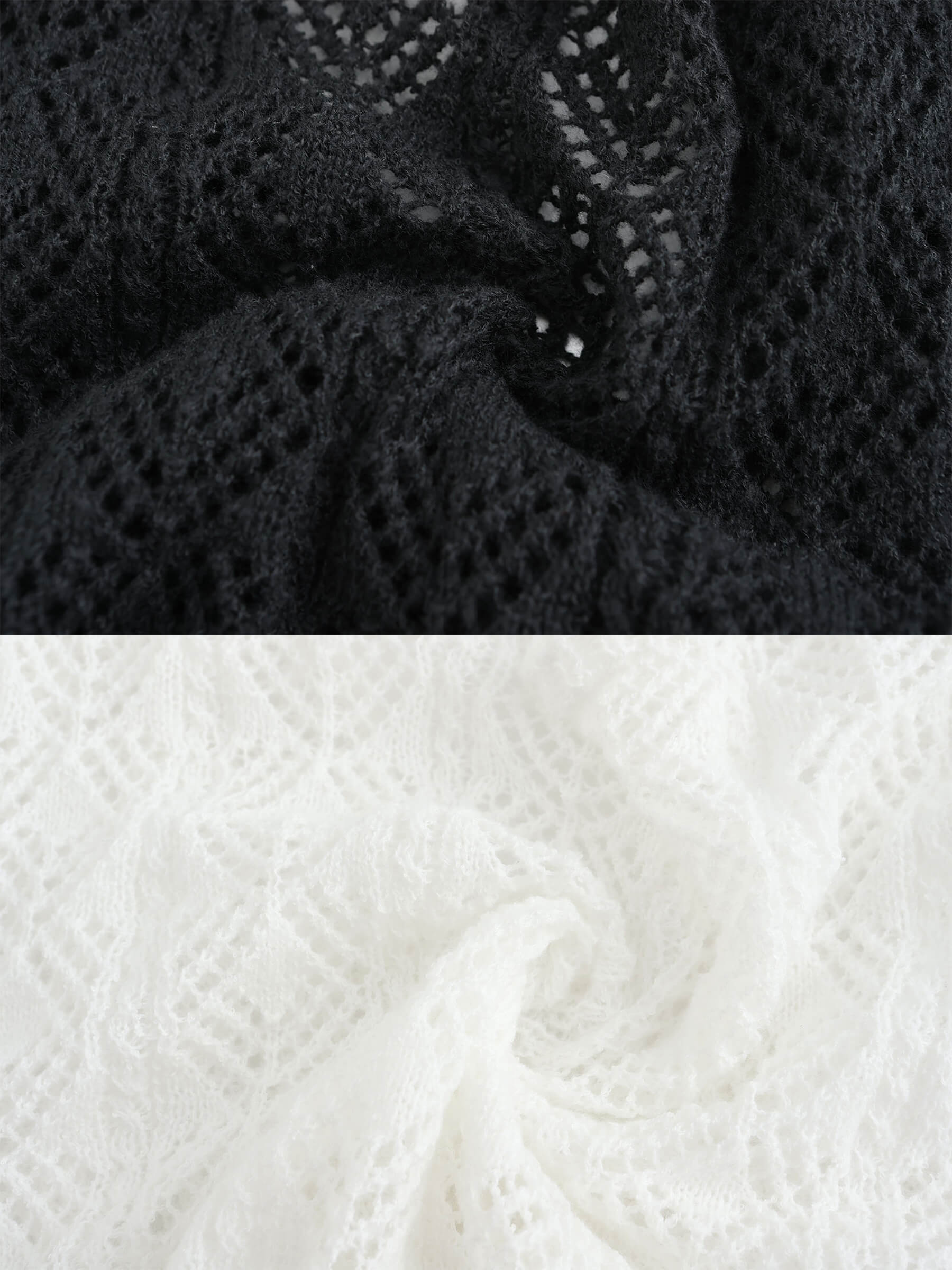 Thin Knit V-Neck Drawstring Top-21