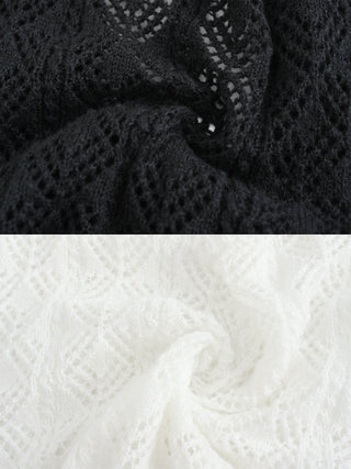 Thin Knit V-Neck Drawstring Top