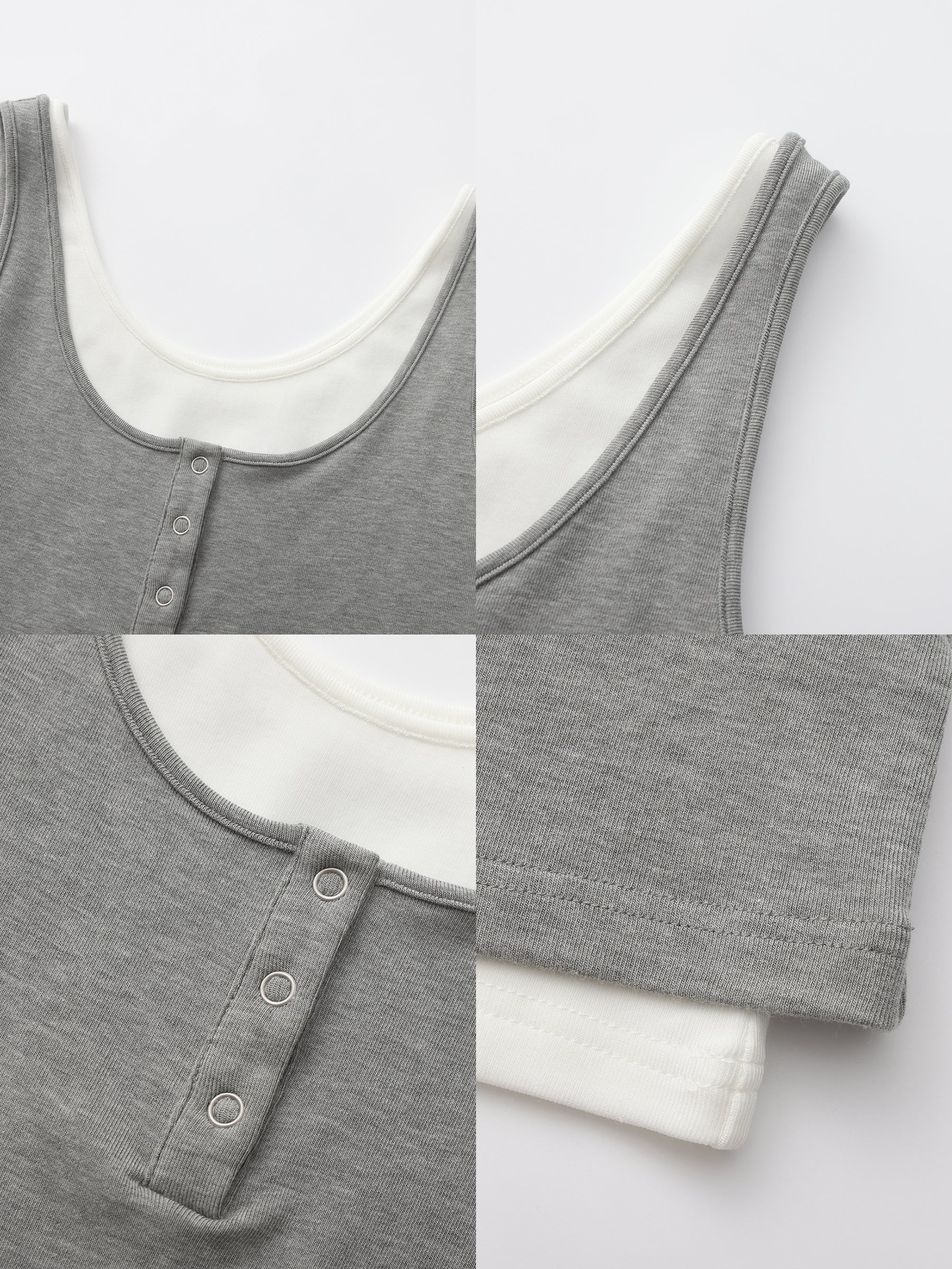 CUBIC Lyocell Two-Piece Vest-15