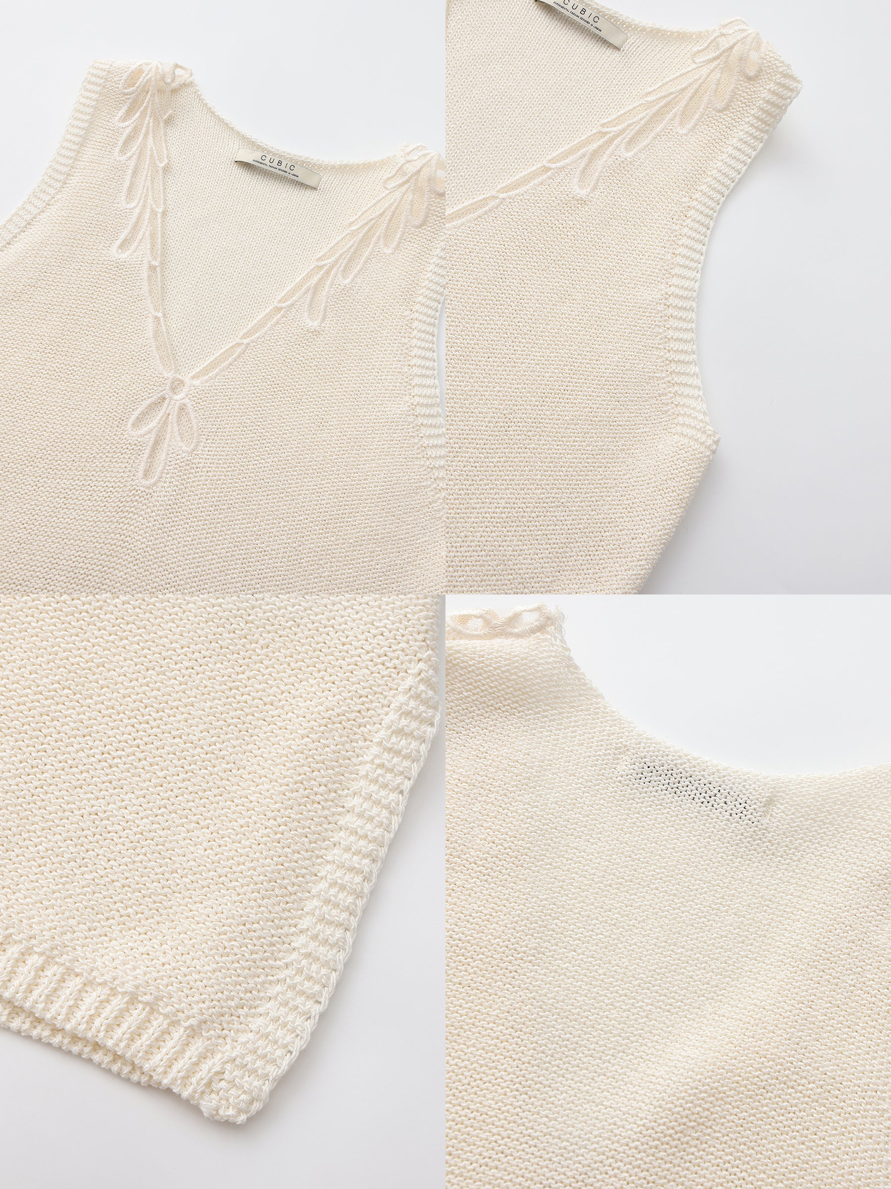 CUBIC Paperfeel V-Neck Tank Top-17