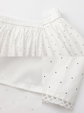CUBIC Chic Polka Dot Lace Trim Skirt(Pre order: 7 days)