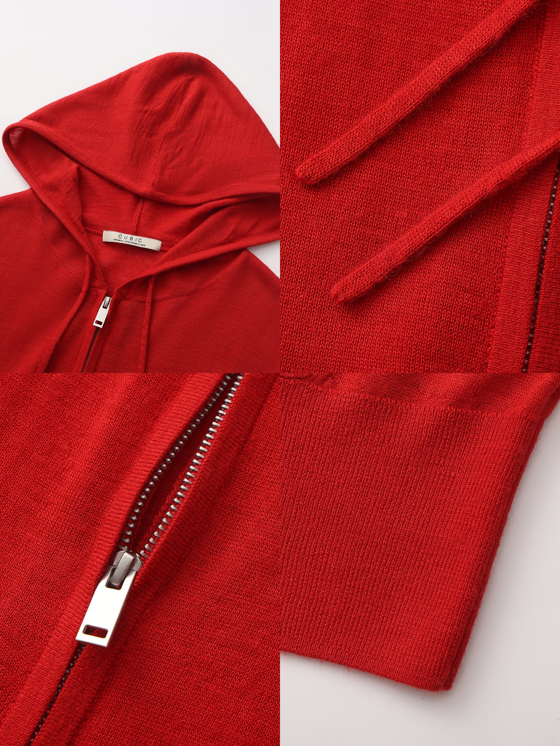 CUBIC Wool Zip-Up Hoodie-17