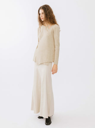 Crossover Ribbed Knit Jumper