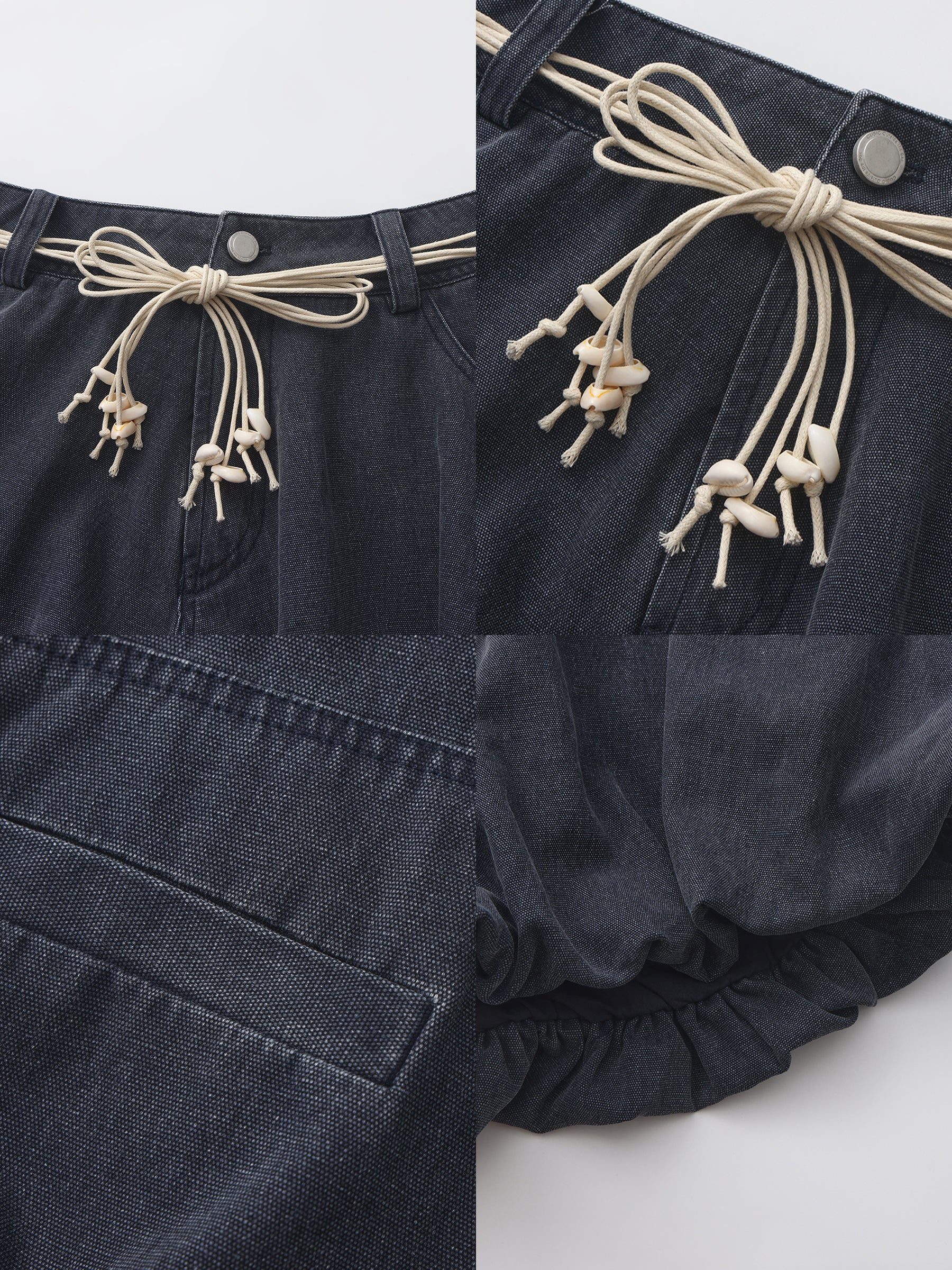 CUBIC Cotton Ruffled Bubble Shorts-17