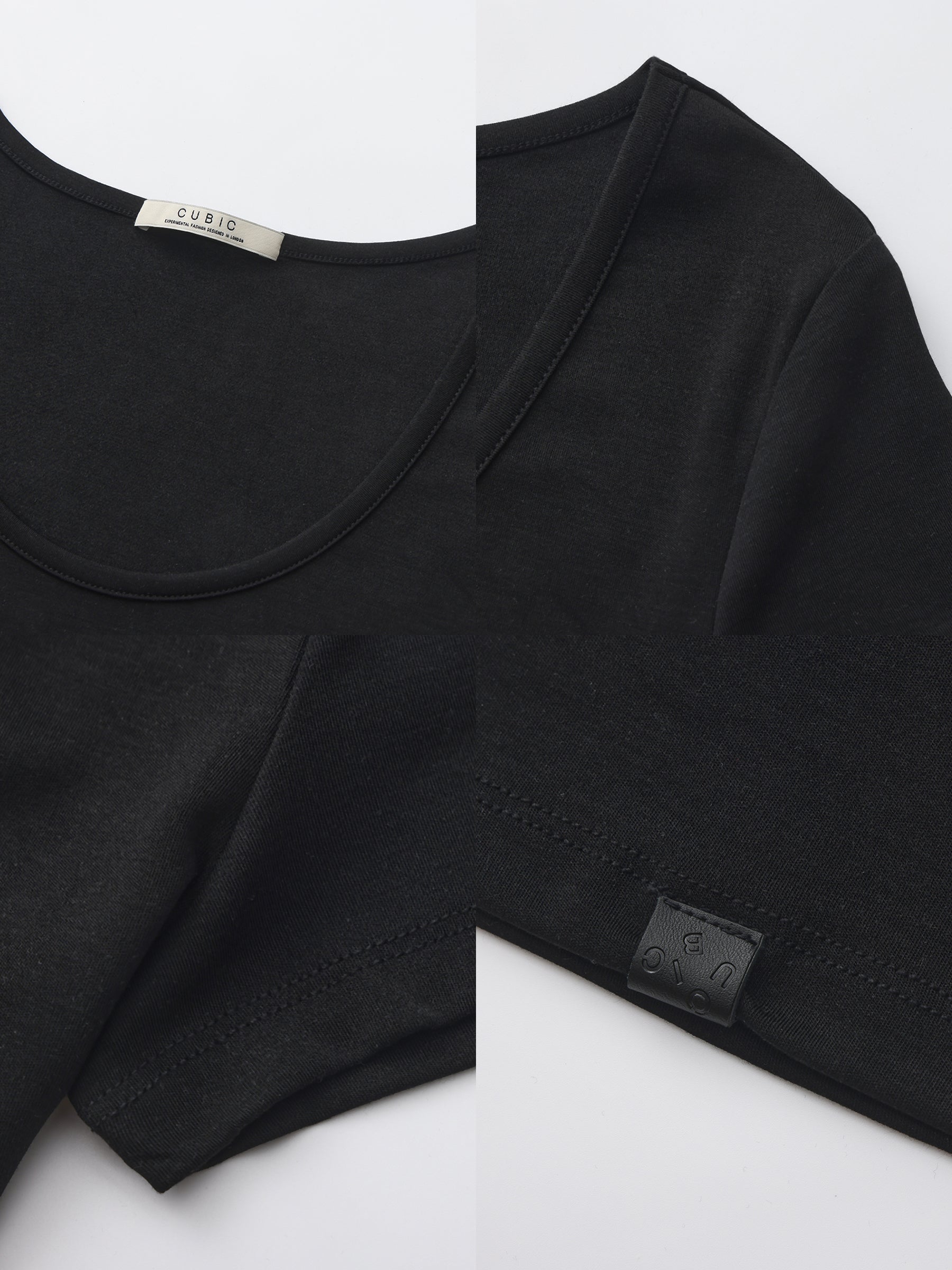 CUBIC Modal Long Slim Fit Crew Neck T-Shirt-17