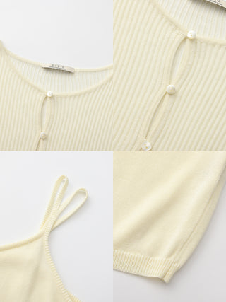 CUBIC Sheer Ribbed Knit Two-Piece Set