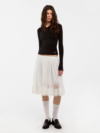 CUBIC Wool Blend V-Neck Knit T-Shirt