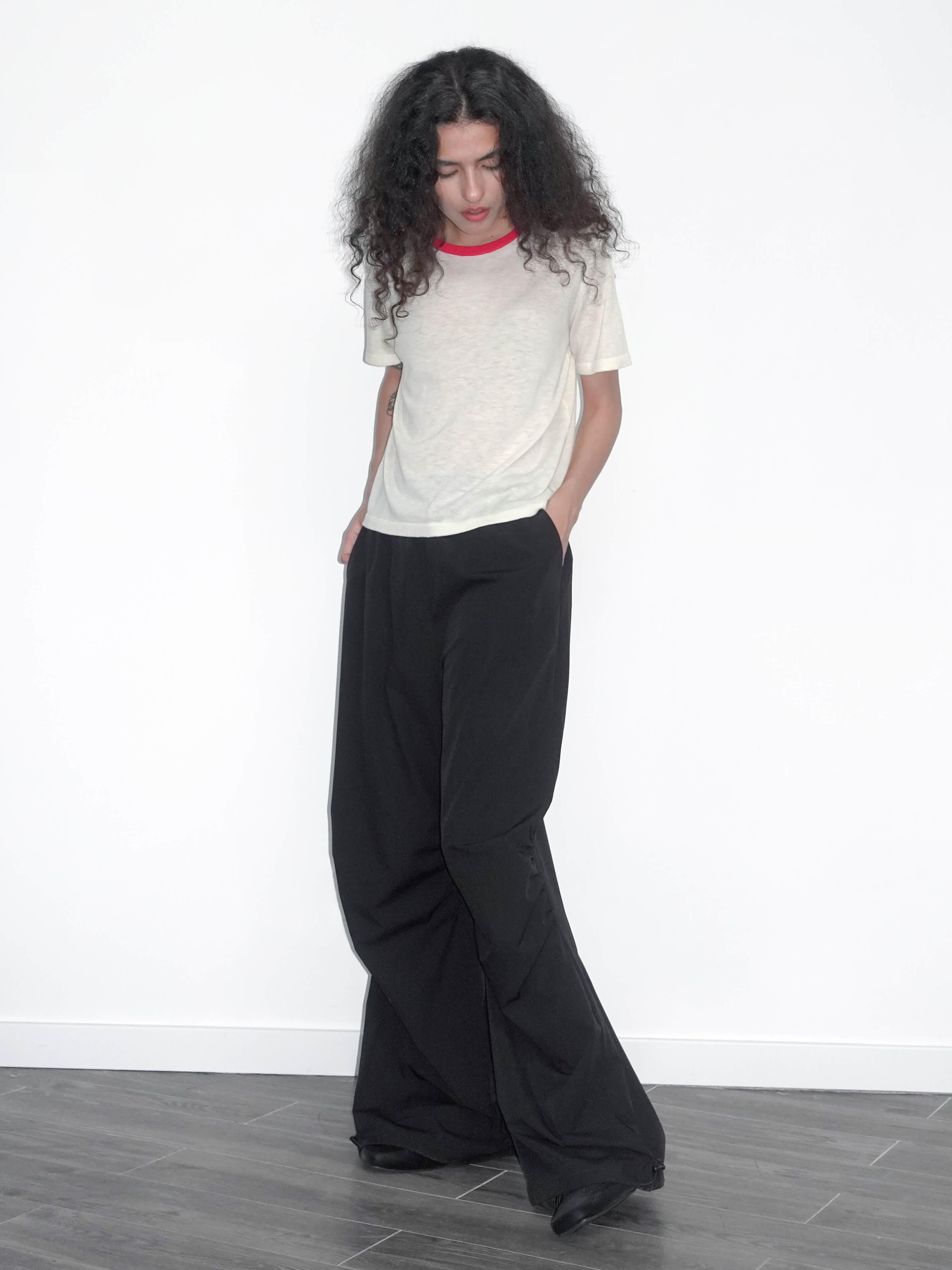 Loose Parachute Trousers with Elastic Waist-20