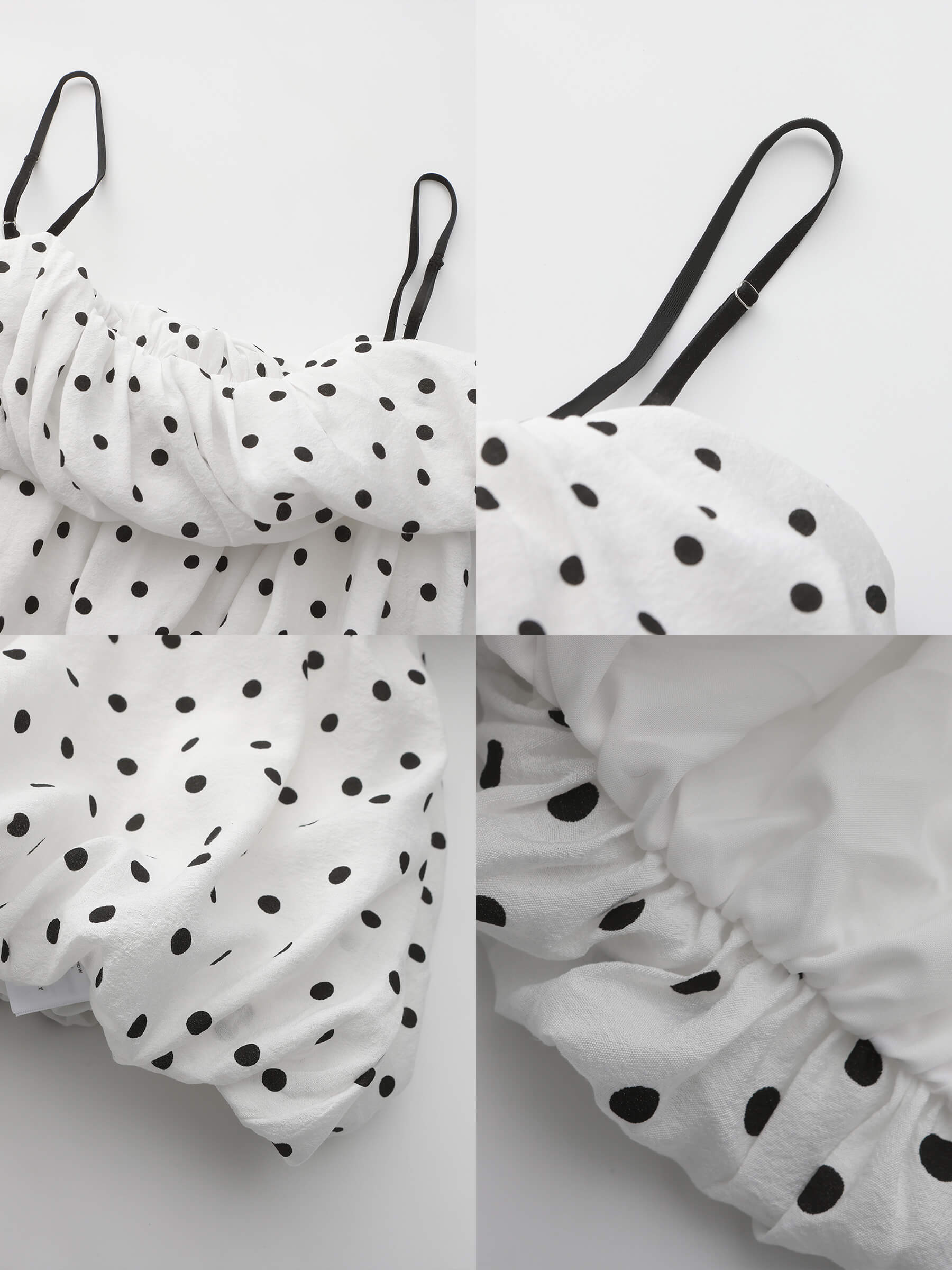 Polka Dots Print Cropped Cami Top-19