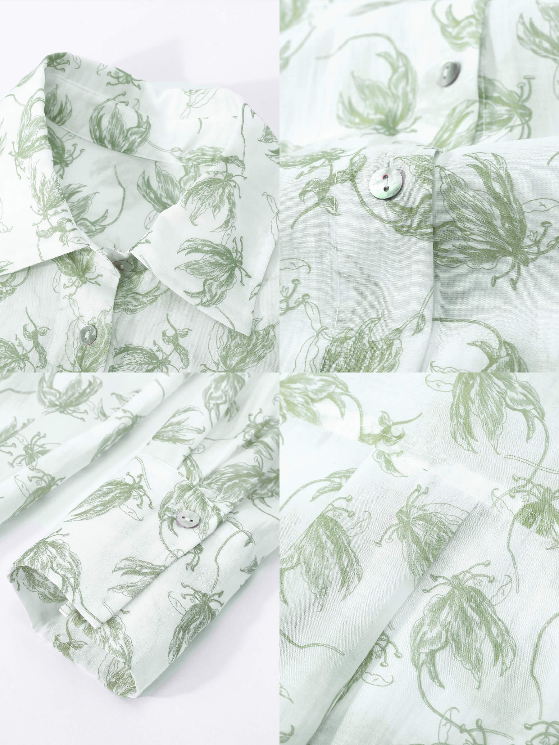 Loose Printed Sheer Shirt-20