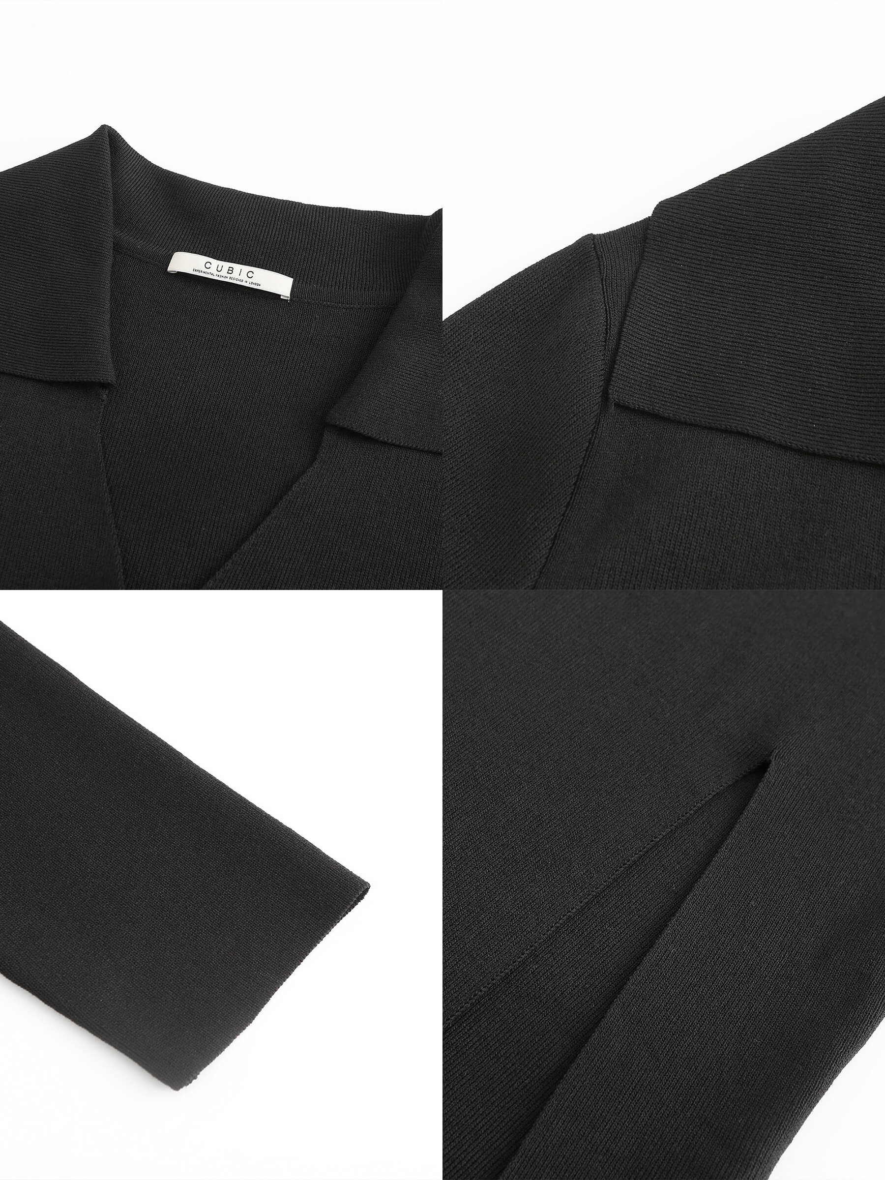 3/4 Sleeve Slitted Dress-17