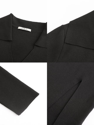 3/4 Sleeve Slitted Dress