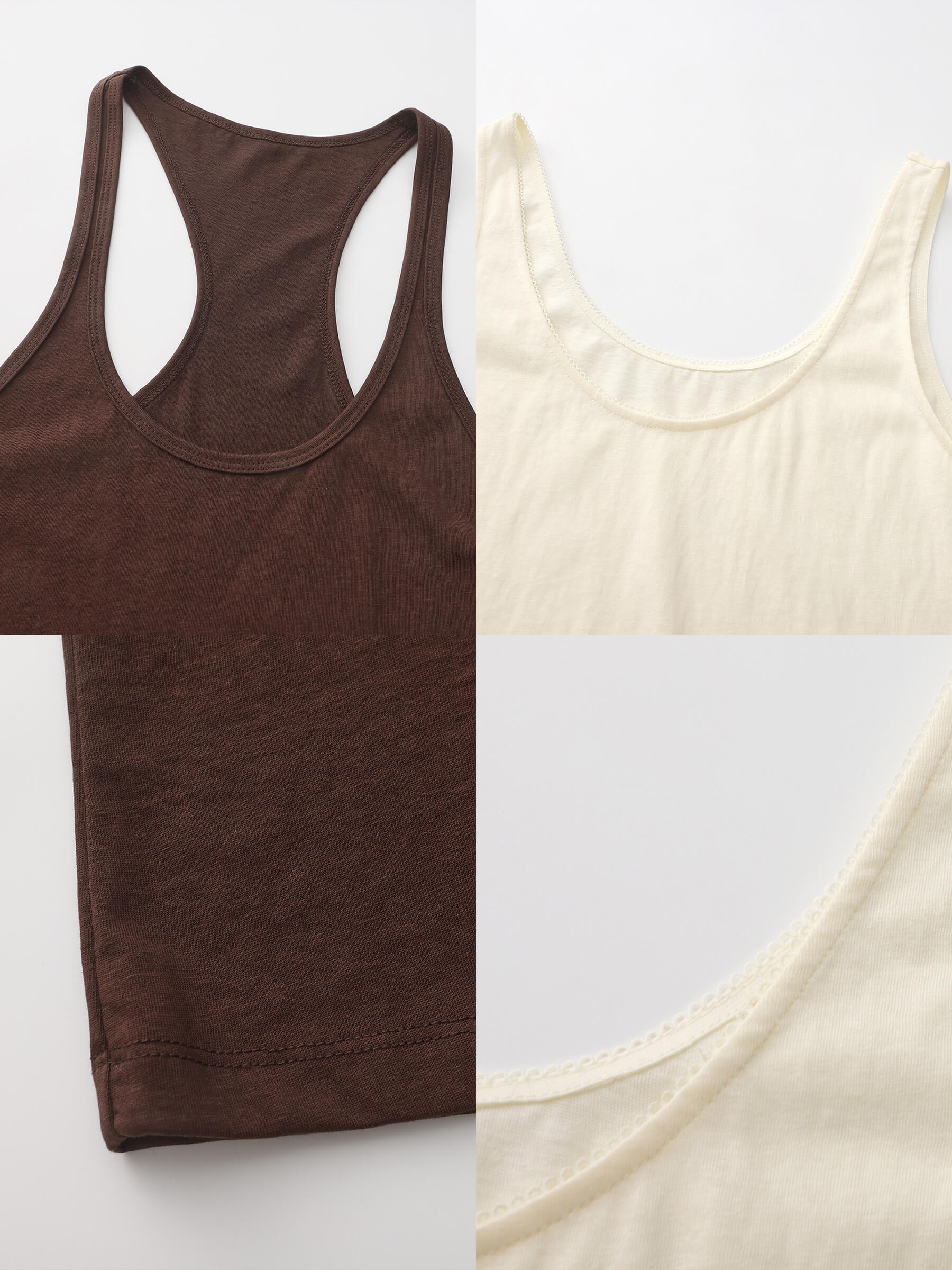 Convertible Two-Piece Color-Block Layered Vest-19
