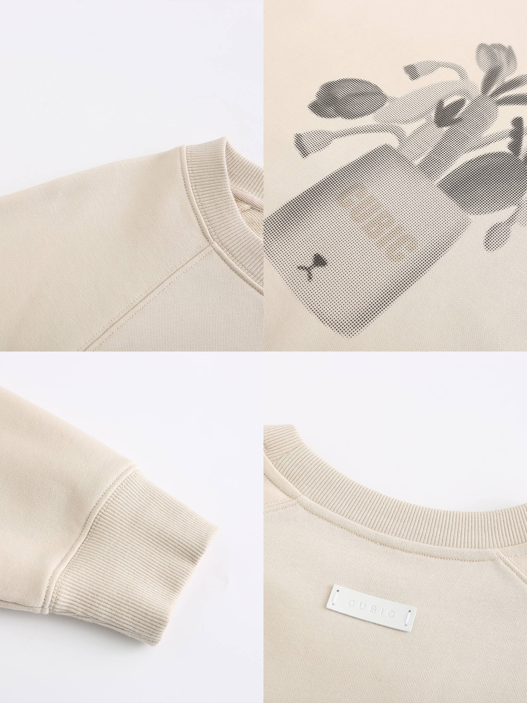 Round Neck Printed Sweatshirt-19