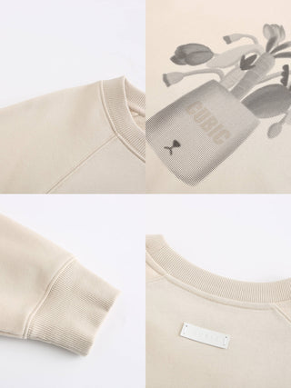 Round Neck Printed Sweatshirt
