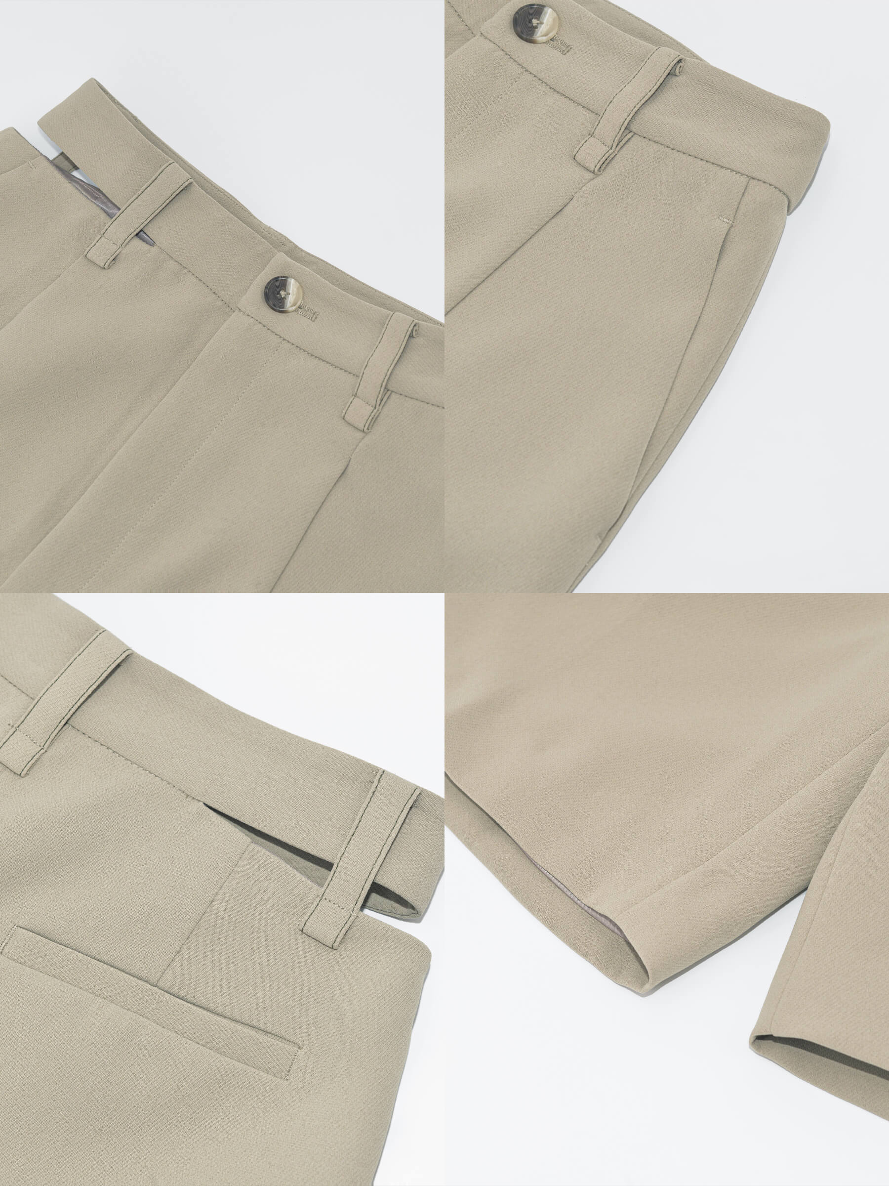 Asymmetric Cut Out Tailored Shorts-18