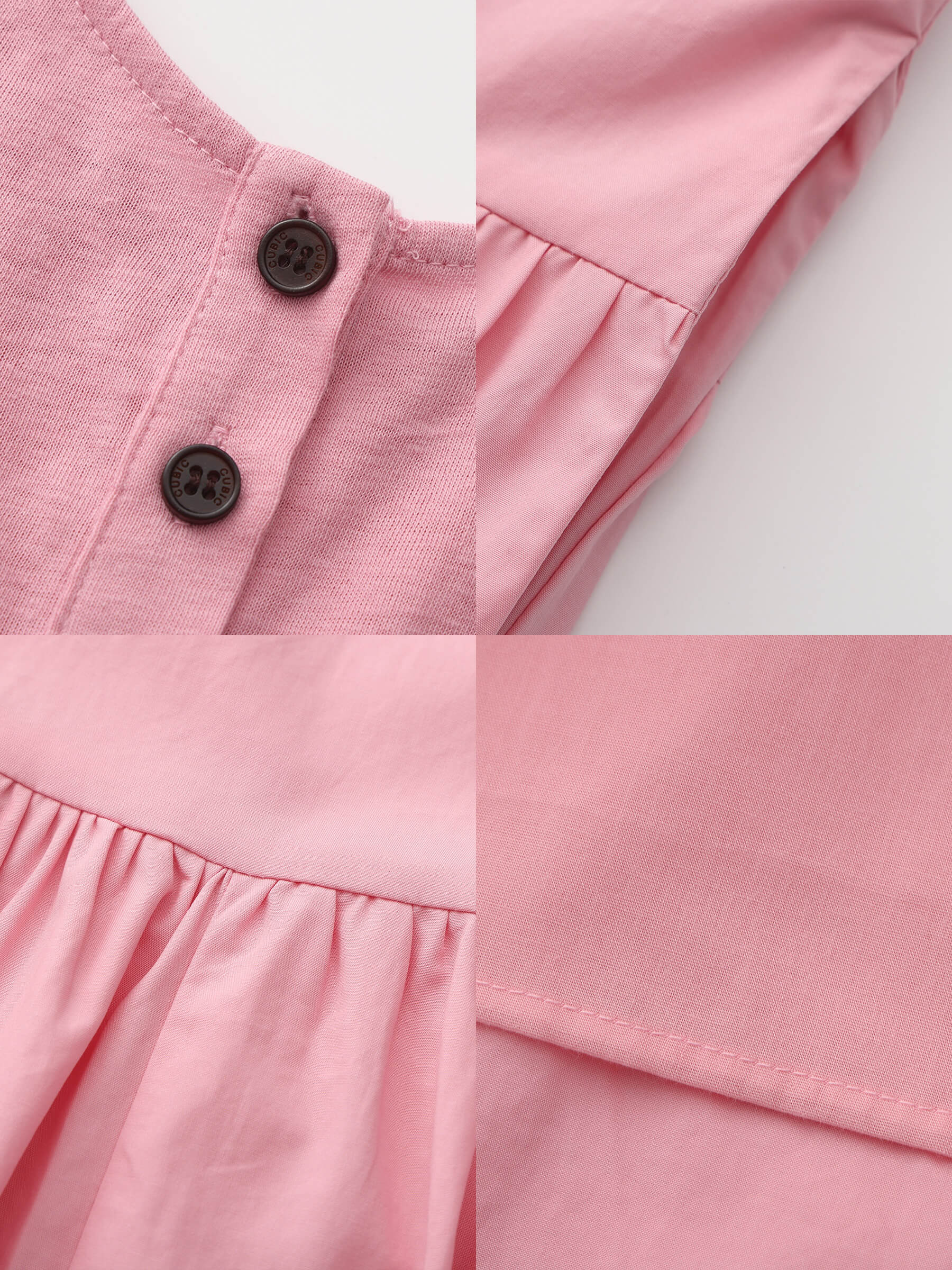 Panelled Henley Neck Vest Dress-20