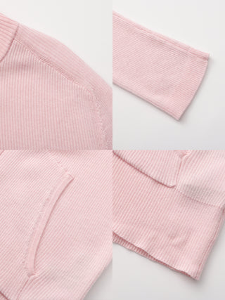 Two-Way Zip Layered Knit Jacket