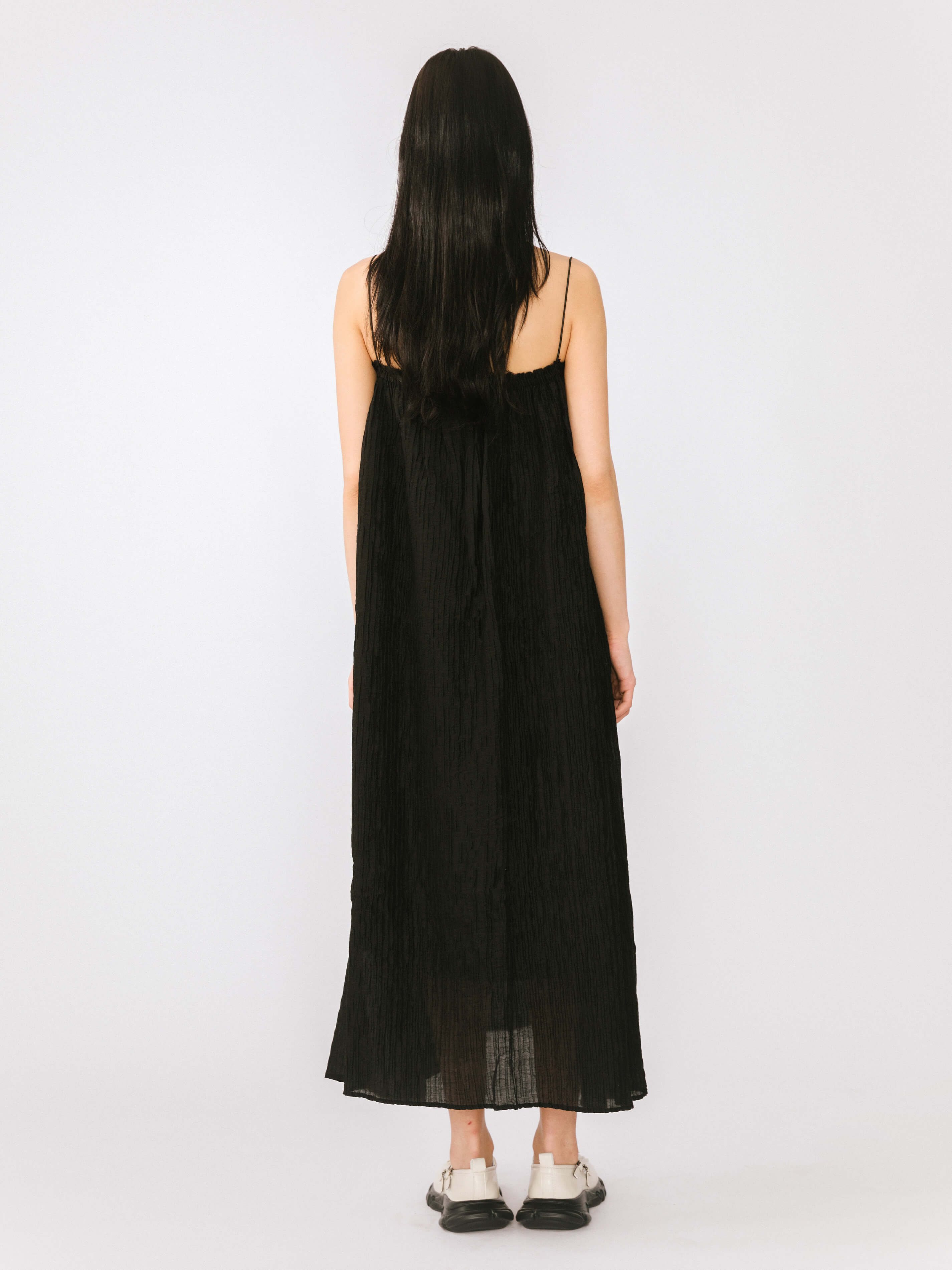 Spaghetti Strap A-line Maxi Dress-20