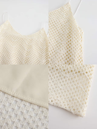 Lace Hollow Out A-Line Sling Dress